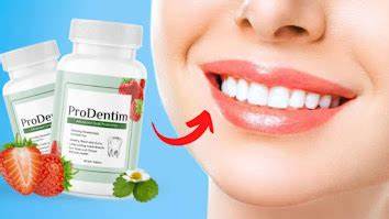 ProDentim bottles alongside a healthy smile